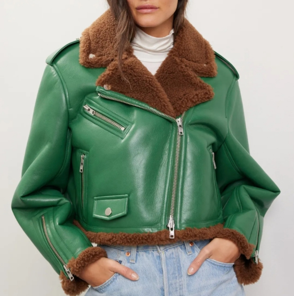 Stand Studio Green and Brown Jacket - Picture 4 of 6
